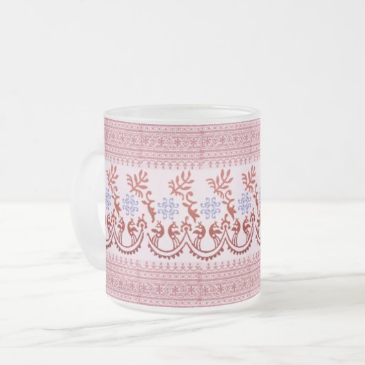 Mok van diepgevroren glas - Indische rode (Voorkant links)