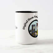 Mok van digitale-uurradio operator (Center)