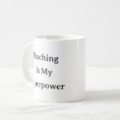 Mok van docenten - lesgeven is mijn Superpower (Voorkant links)
