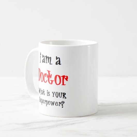 mok van dokterskoffie (Voorkant links)