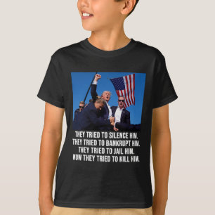 Mok van Donald Trump neergeschoten - Nooit overgev T-shirt
