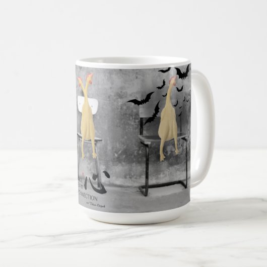 Mok van drie Voices-kippen (Voorkant rechts)