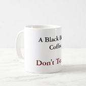 Mok van een zwarte gordel (Voorkant links)