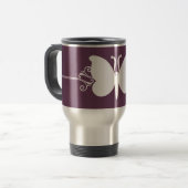 Mok van eierplant Butterfly Swirls (Voorkant links)