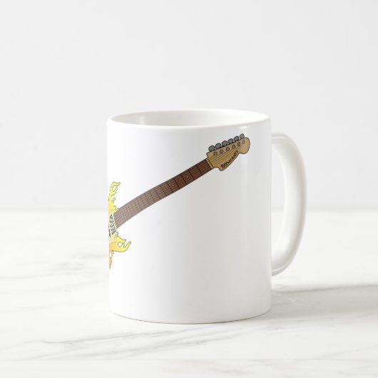 Mok van elektrische gitaarkoffie (Voorkant rechts)