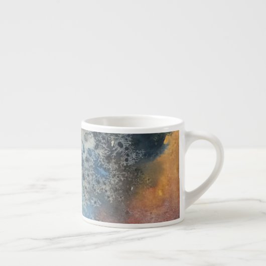 Mok van Espresso in de waterkleur "Galaxy" (Rechts)