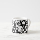 Mok van Espresso, zwart-wit (Voorkant rechts)