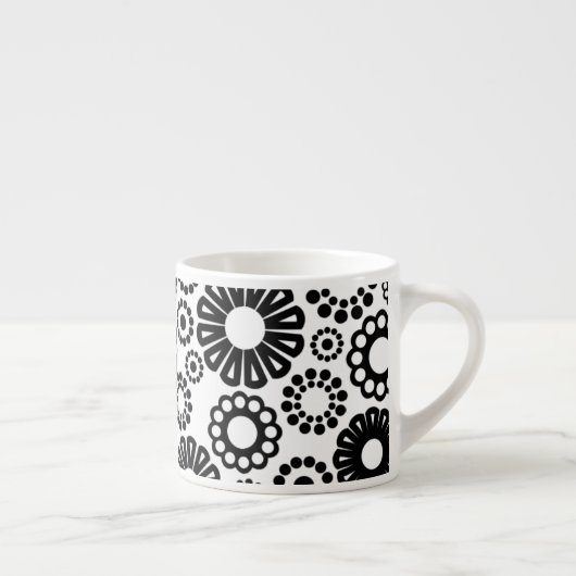 Mok van Espresso, zwart-wit (Rechts)