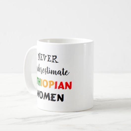 mok van ethiopische vrouwen koffie (Voorkant links)