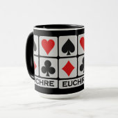 Mok van Euchre Player - kies stijl en kleur (Voorkant links)