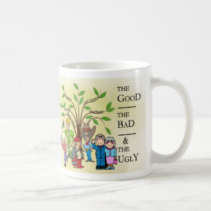Mok van familieboom-genealogie-ancestor-koffie