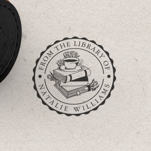 Mok van Floral Book Coffee uit de bibliotheek van Rubberstempel