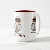Mok van Floral Owl (Voorkant rechts)