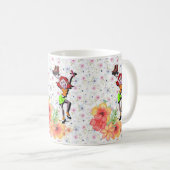 Mok van Floral Skating (Voorkant rechts)