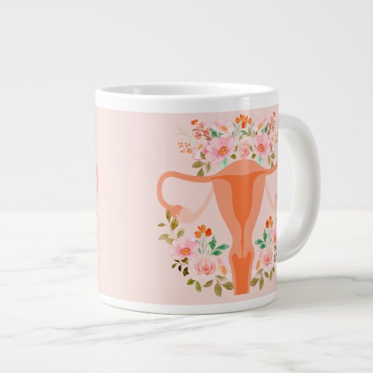 Mok van Floral Uterus- (Perzik) (Voorkant rechts)