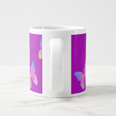 Mok van flutter-Byes koffie (paars) (Achterkant)
