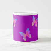Mok van flutter-Byes koffie (paars) (Voorkant)