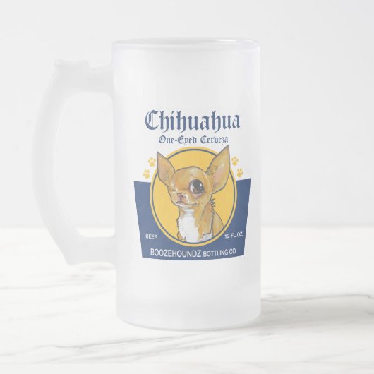 Mok van Frosty Beer - One-Eyed Chihuahua Cerveza (Links)