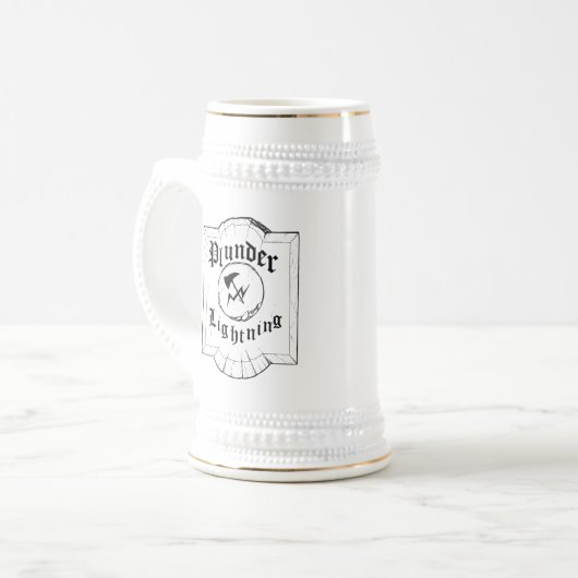 Mok van gebak en bliksem (Voorkant links)