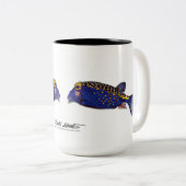 Mok van gebottvissen, ostracion meleagris (Voorkant rechts)