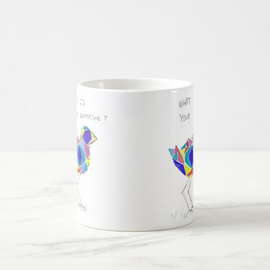 Mok van gedestilleerde vogels (Center)