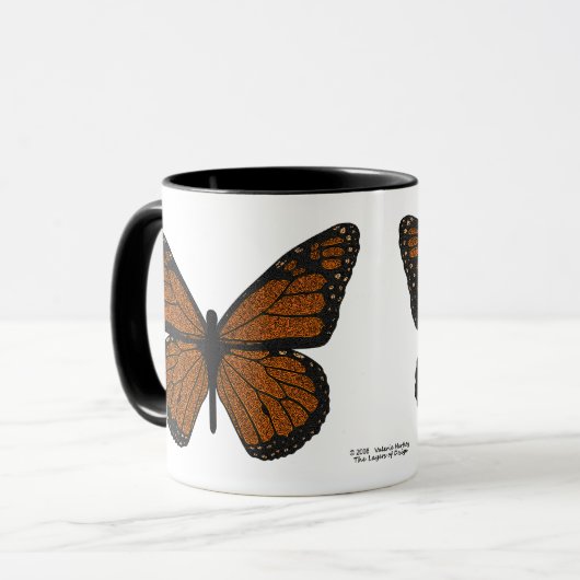 Mok van gedopte Monarch (Voorkant links)