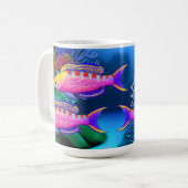 Mok van geel gepotte Anthias Reef (Voorkant links)