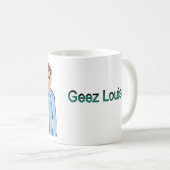 Mok van Geez Louise met titel (Voorkant rechts)
