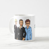 Mok van Geez Louise met titel (Voorkant links)