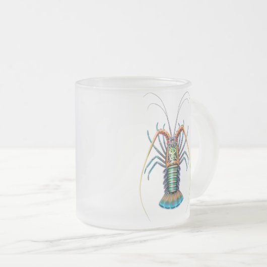 Mok van gekleurde stekelstaart (Voorkant rechts)