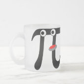 Mok van gekookt glas voor het millen van pi (Links)