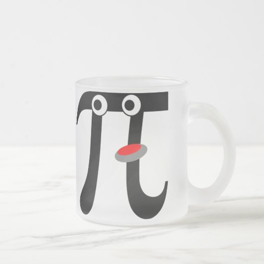 Mok van gekookt glas voor het millen van pi (Rechts)