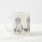 mok van gekookte bier/Cocker Spaniel (Links)