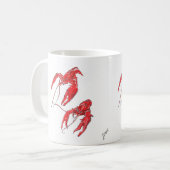 Mok van gekookte kraavis (Voorkant links)