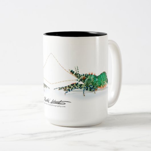 Mok van gemarmerde garnalen (Voorkant rechts)