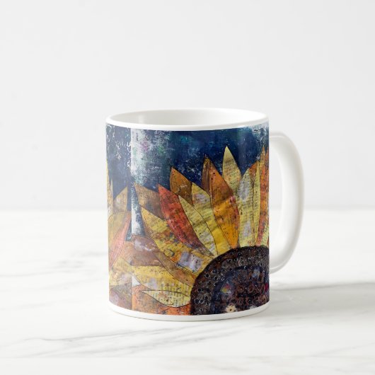 Mok van gemengde zonnebloemen (Voorkant rechts)