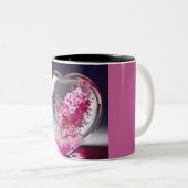 Mok van genegenheid: Floral Heart Design voor Coff (Voorkant rechts)