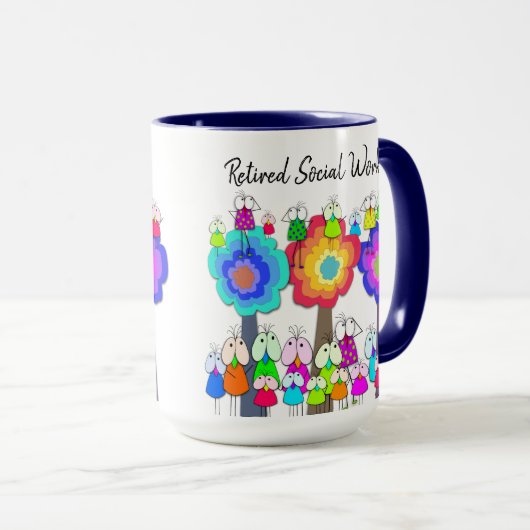 Mok van gepensioneerde maatschappelijk werkers (Voorkant rechts)