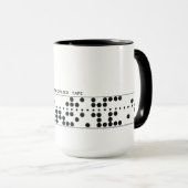 Mok van geperforeerde tape (Voorkant rechts)