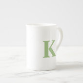 Mok van gepersonaliseerd monogram Initiaal (Voorkant rechts)