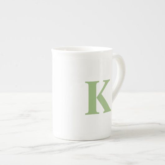 Mok van gepersonaliseerd monogram Initiaal (Voorkant rechts)