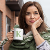 Mok van gepersonaliseerd monogram Initiaal