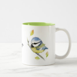 Mok van gepersonaliseerde blauw-vogelgriep