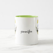 Mok van gepersonaliseerde blauw-vogelgriep (Center)