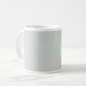 Mok van gepersonaliseerde monogrammed-koffie (Voorkant links)