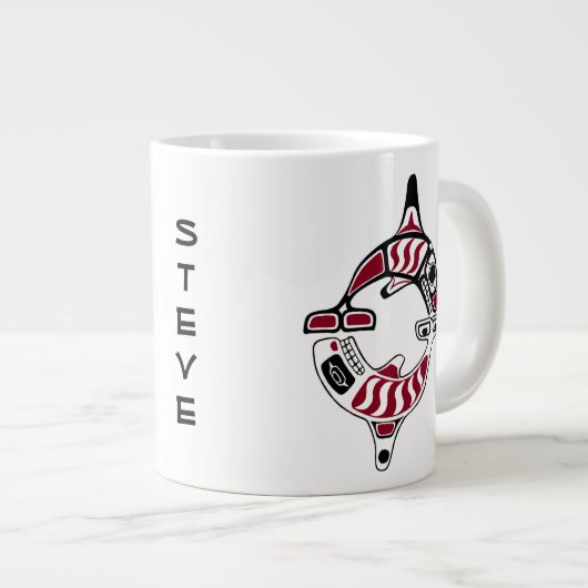 Mok van gepersonaliseerde Noordwestkust killerwalv (Voorkant rechts)