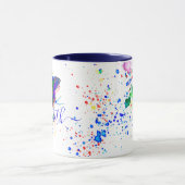 Mok van gepersonaliseerde vlinderspaar (Midden)