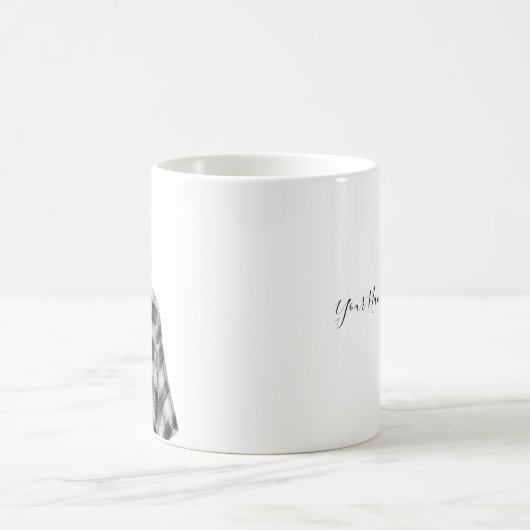 Mok van gepersonaliseerde Waterverf Afbeelding (Center)