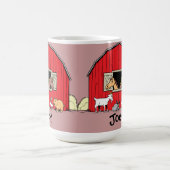 Mok van gepersonaliseerde zuigerstang en dieren (Center)