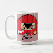 Mok van gepersonaliseerde zuigerstang en dieren (Links)